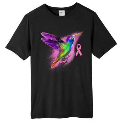 Humming Bird Breast Cancer Awareness Tall Fusion ChromaSoft Performance T-Shirt