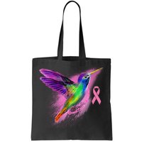 Humming Bird Breast Cancer Awareness Tote Bag