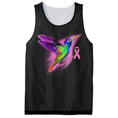 Humming Bird Breast Cancer Awareness Mesh Reversible Basketball Jersey Tank