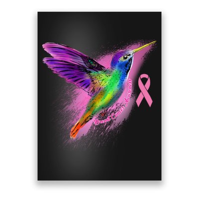 Humming Bird Breast Cancer Awareness Poster