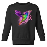 Humming Bird Breast Cancer Awareness Toddler Sweatshirt