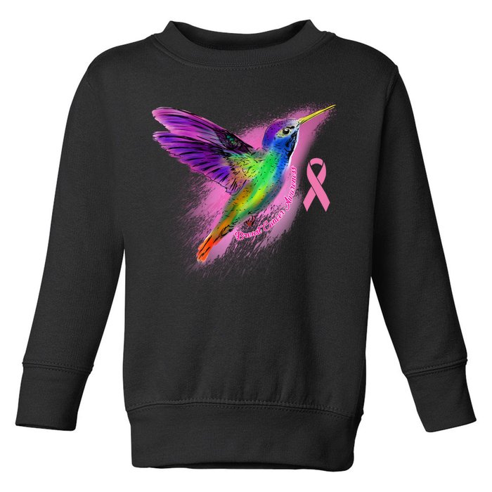 Humming Bird Breast Cancer Awareness Toddler Sweatshirt