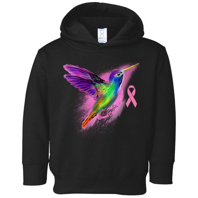 Humming Bird Breast Cancer Awareness Toddler Hoodie