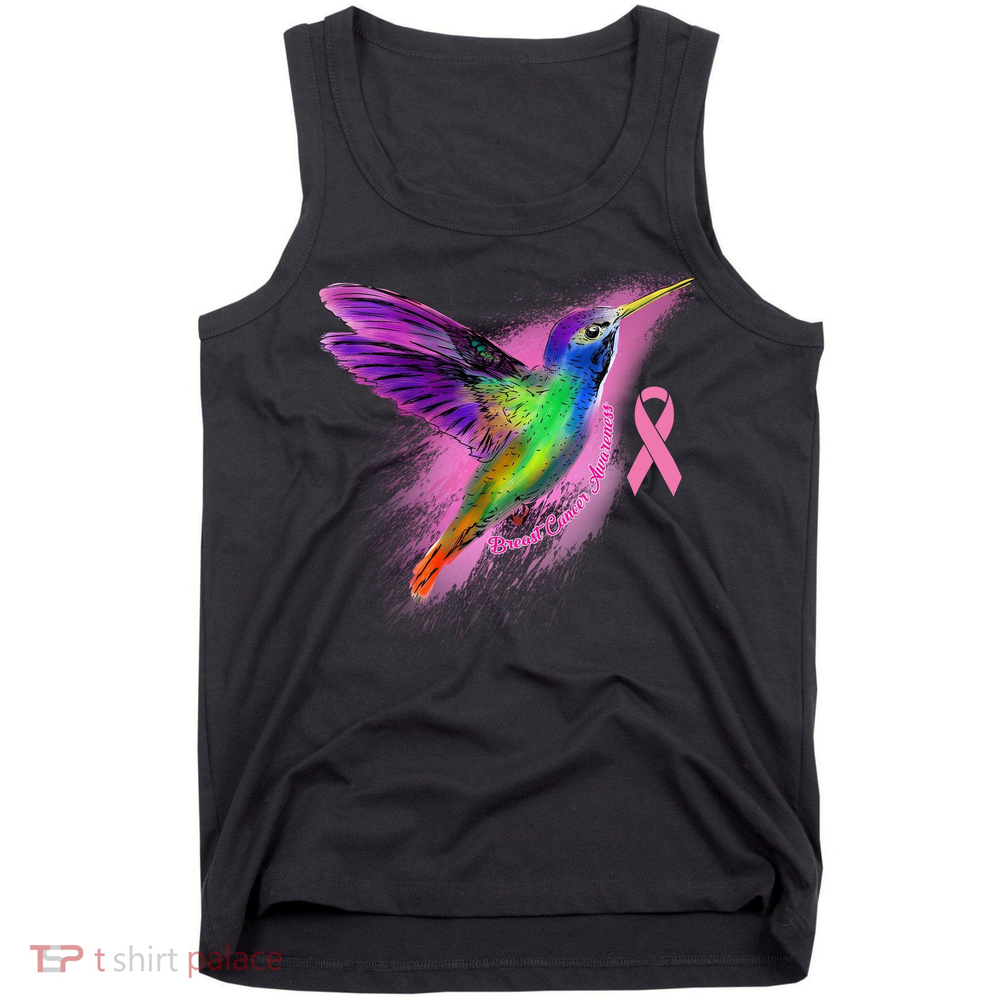 Humming Bird Breast Cancer Awareness Tank Top