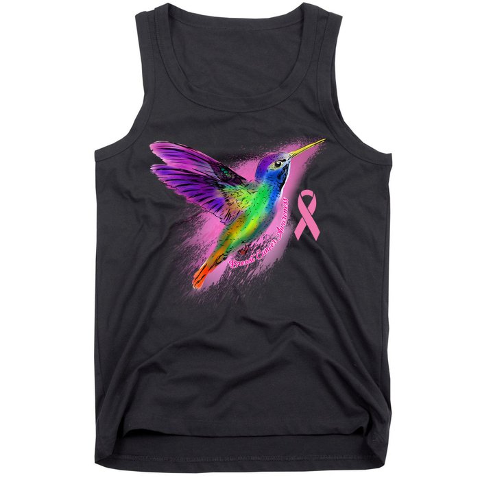 Humming Bird Breast Cancer Awareness Tank Top