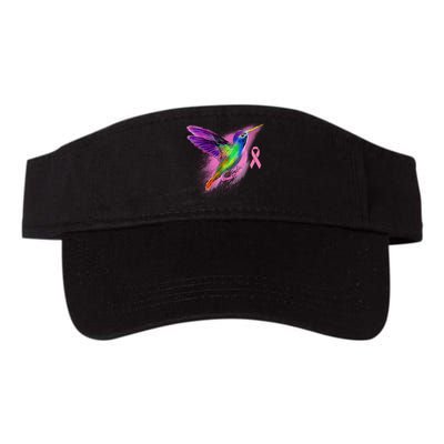 Humming Bird Breast Cancer Awareness Valucap Bio-Washed Visor