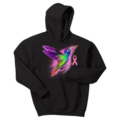 Humming Bird Breast Cancer Awareness Kids Hoodie