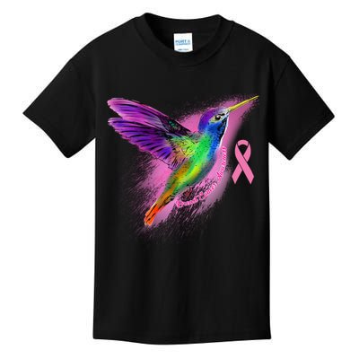 Humming Bird Breast Cancer Awareness Kids T-Shirt
