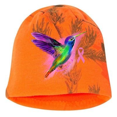 Humming Bird Breast Cancer Awareness Kati - Camo Knit Beanie