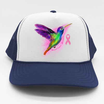 Humming Bird Breast Cancer Awareness Trucker Hat