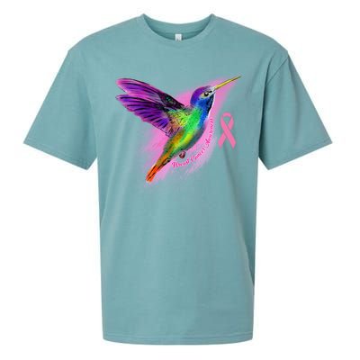 Humming Bird Breast Cancer Awareness Sueded Cloud Jersey T-Shirt