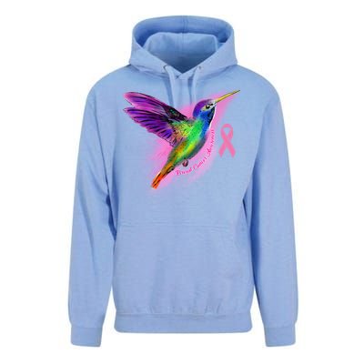 Humming Bird Breast Cancer Awareness Unisex Surf Hoodie