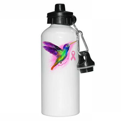 Humming Bird Breast Cancer Awareness Aluminum Water Bottle