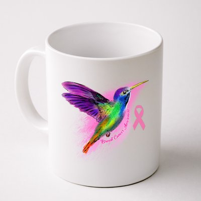 Humming Bird Breast Cancer Awareness Coffee Mug