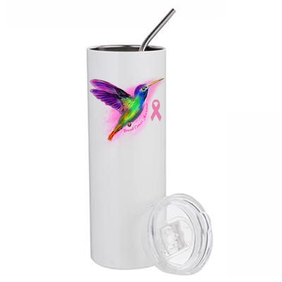 Humming Bird Breast Cancer Awareness Stainless Steel Tumbler