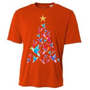 Humming Bird Christmas Tree Cooling Performance Crew T-Shirt