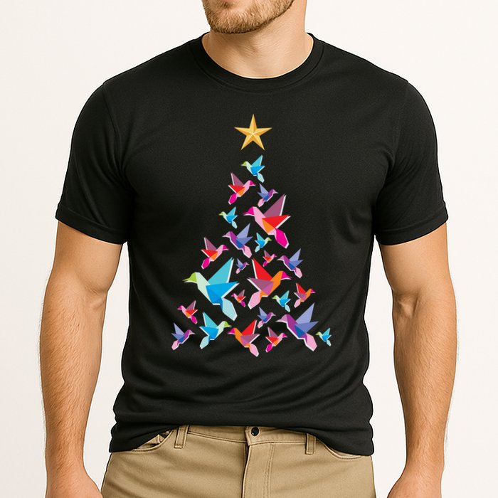 Humming Bird Christmas Tree Performance Shirt