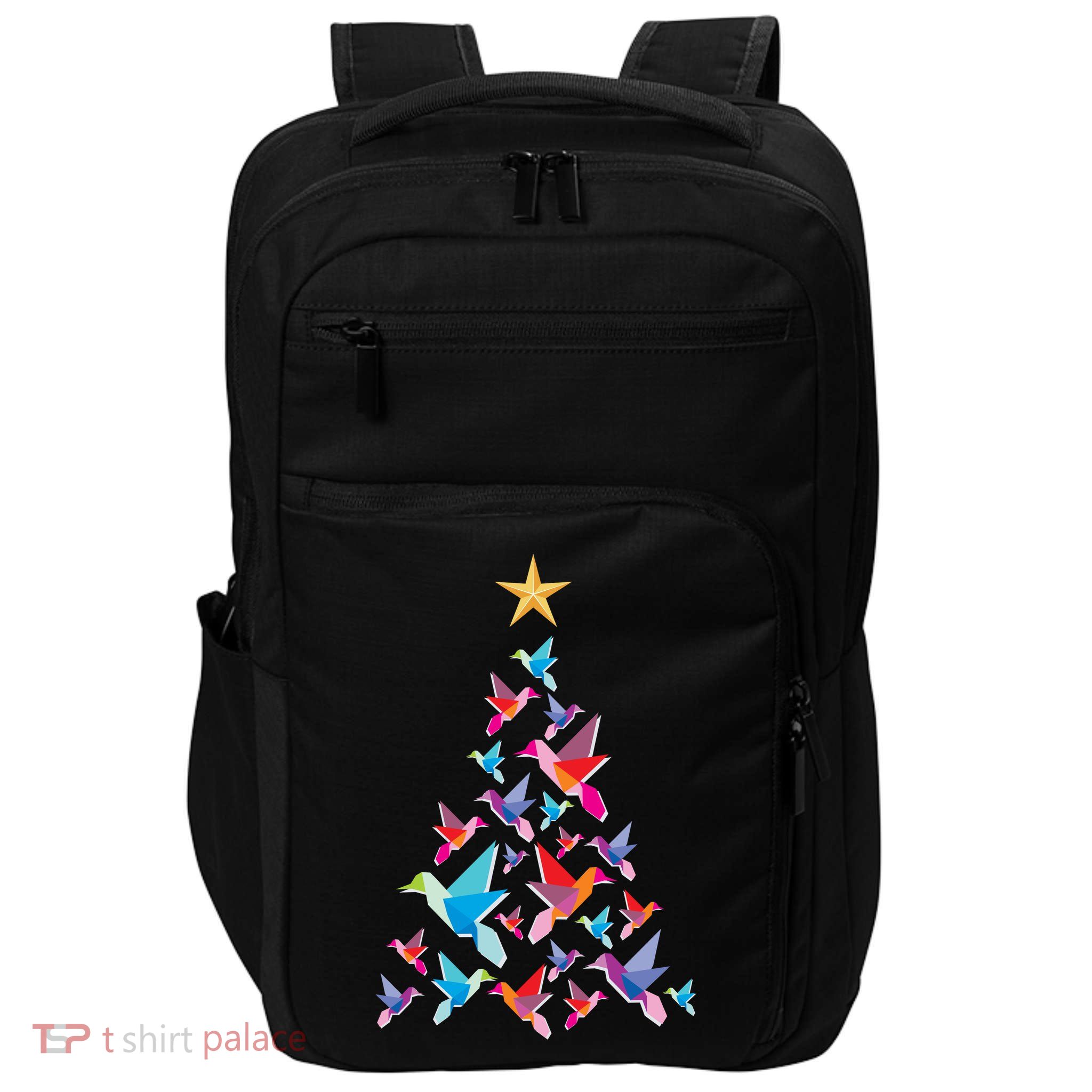 Humming Bird Christmas Tree Impact Tech Backpack