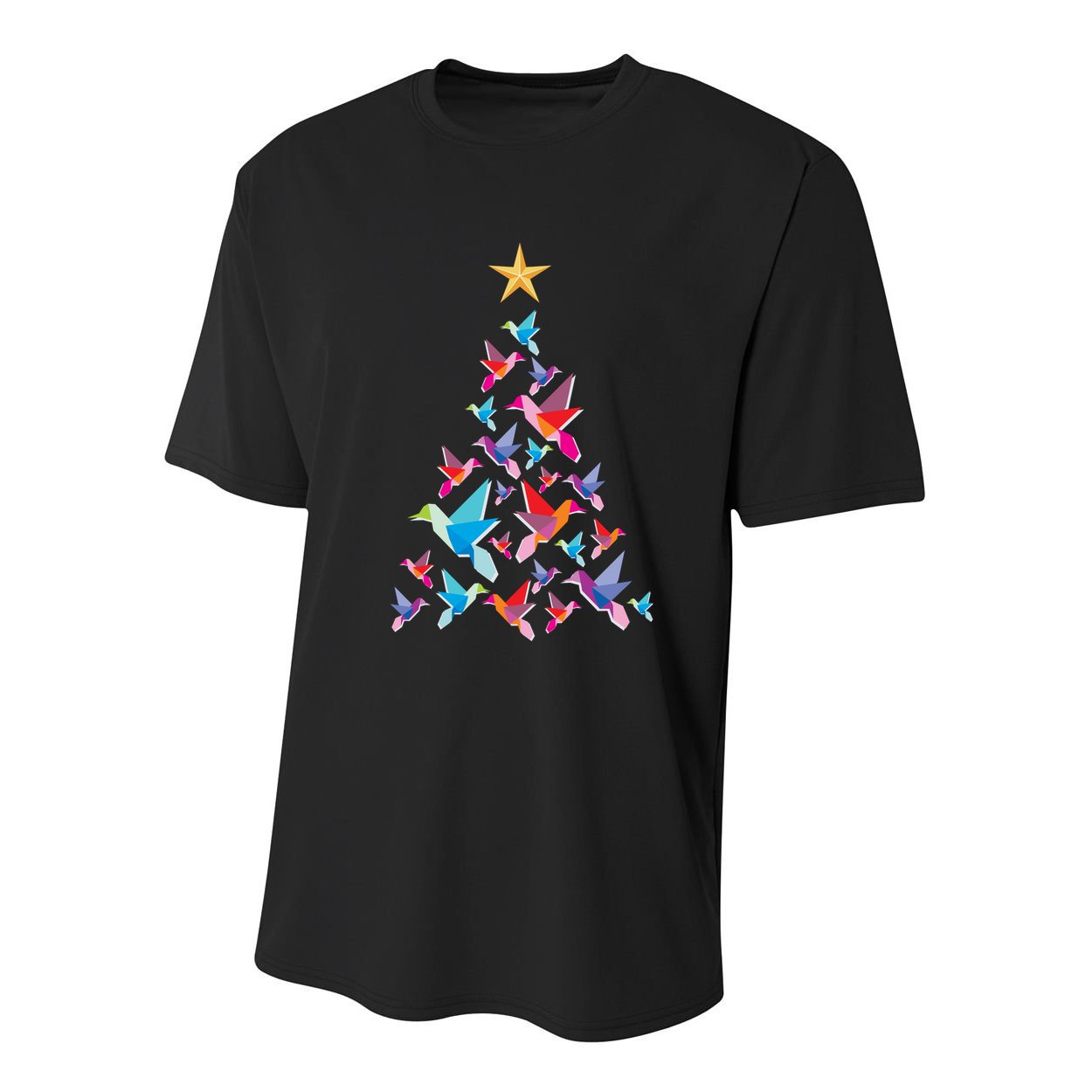 Humming Bird Christmas Tree Youth Performance Sprint T-Shirt