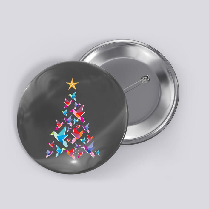 Humming Bird Christmas Tree Button
