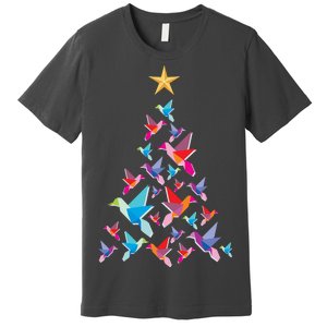 Humming Bird Christmas Tree Premium T-Shirt