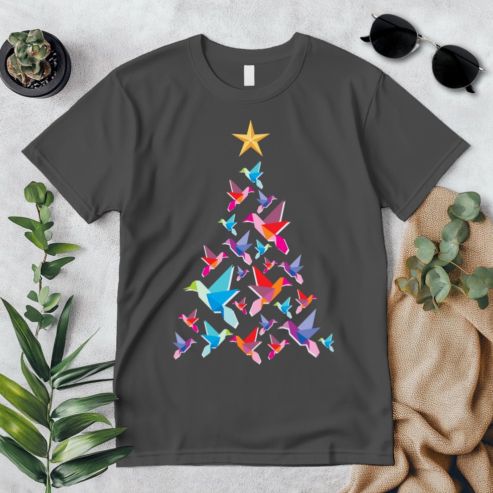 Humming Bird Christmas Tree Premium T-Shirt