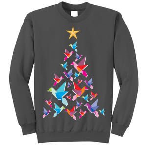 Humming Bird Christmas Tree Tall Sweatshirt