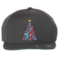 Humming Bird Christmas Tree Wool Snapback Cap