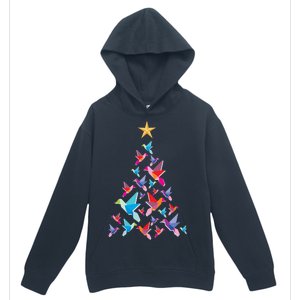 Humming Bird Christmas Tree Urban Pullover Hoodie