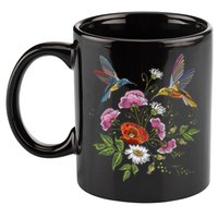 Humming Birds Flowers 11oz C Handle Ceramic Mug