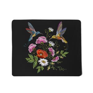 Humming Birds Flowers Mousepad