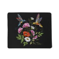 Humming Birds Flowers Mousepad