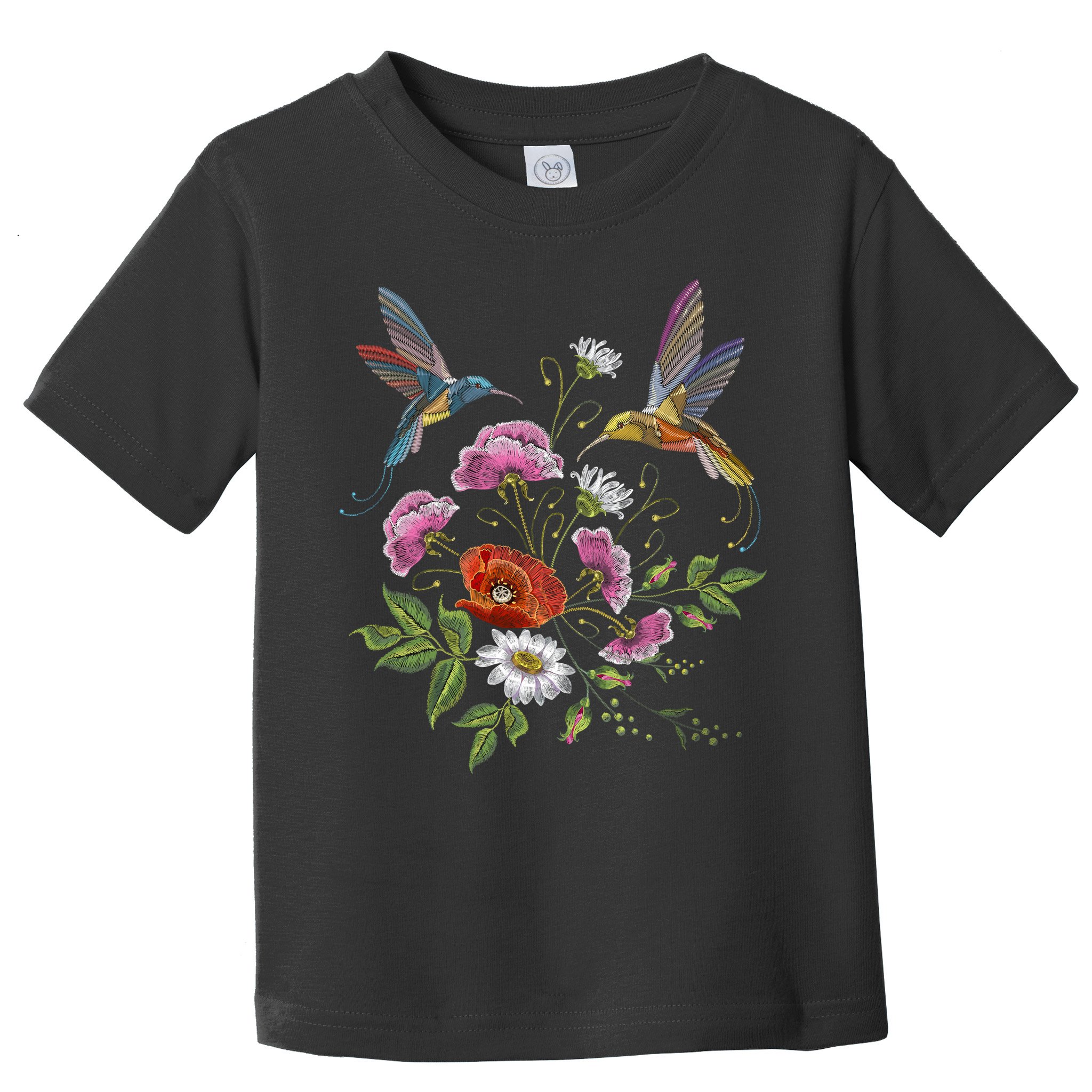 Humming Birds Flowers Toddler T-Shirt