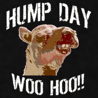 Hump Day Woo Hoo Camel Face Ladies PosiCharge Tri-Blend Wicking Tank