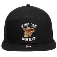 Hump Day Woo Hoo Camel Face 7 Panel Mesh Trucker Snapback Hat