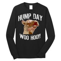 Hump Day Woo Hoo Camel Face Long Sleeve Shirt
