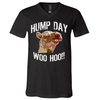Hump Day Woo Hoo Camel Face V-Neck T-Shirt