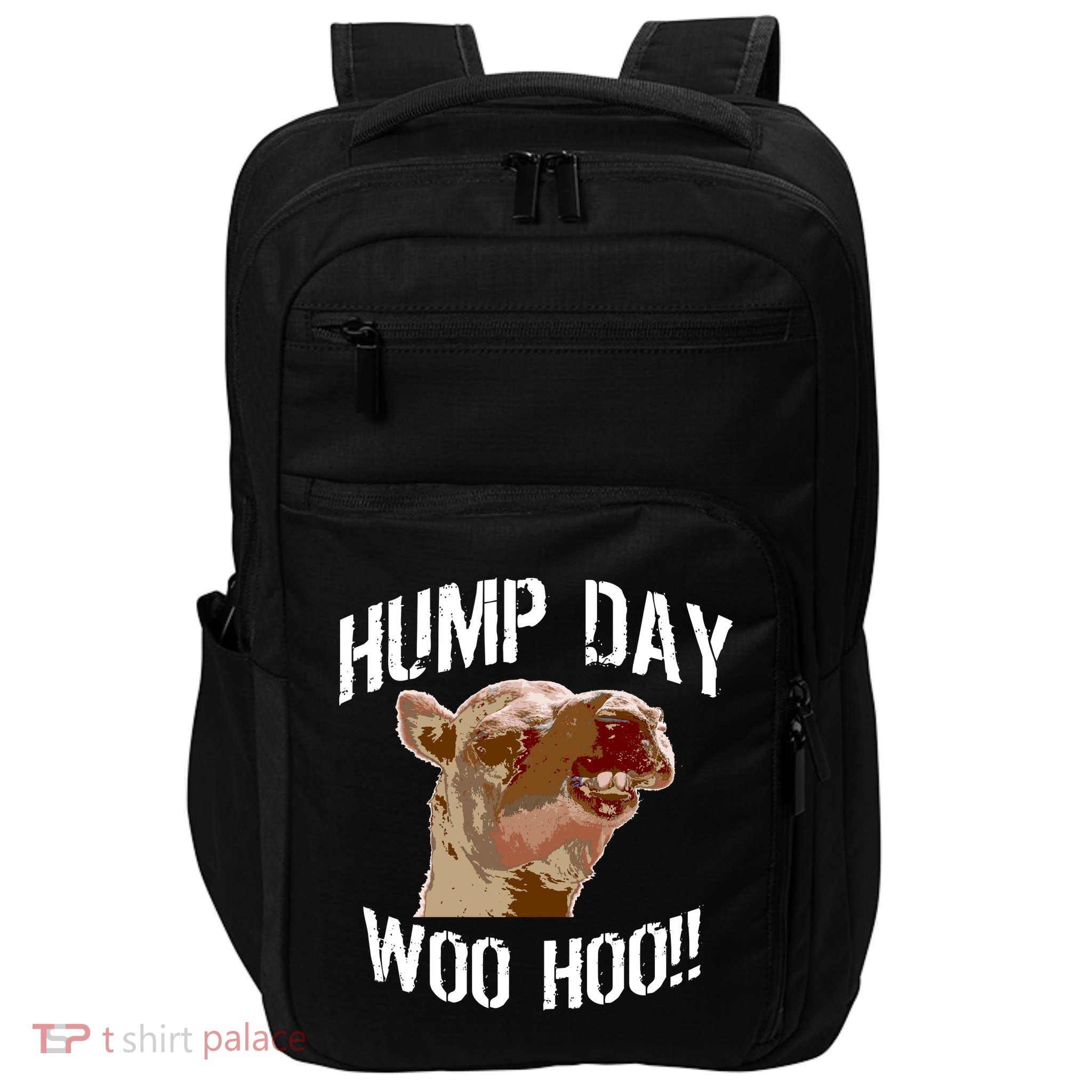 Hump Day Woo Hoo Camel Face Impact Tech Backpack