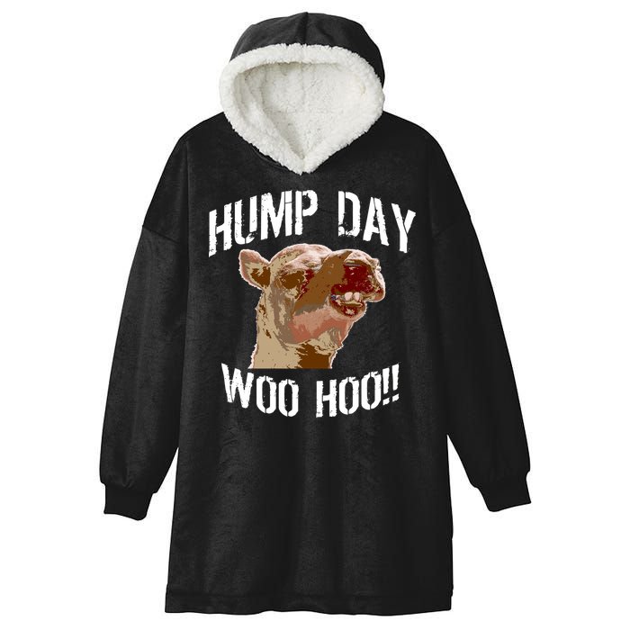 Hump Day Woo Hoo Camel Face Hooded Wearable Blanket
