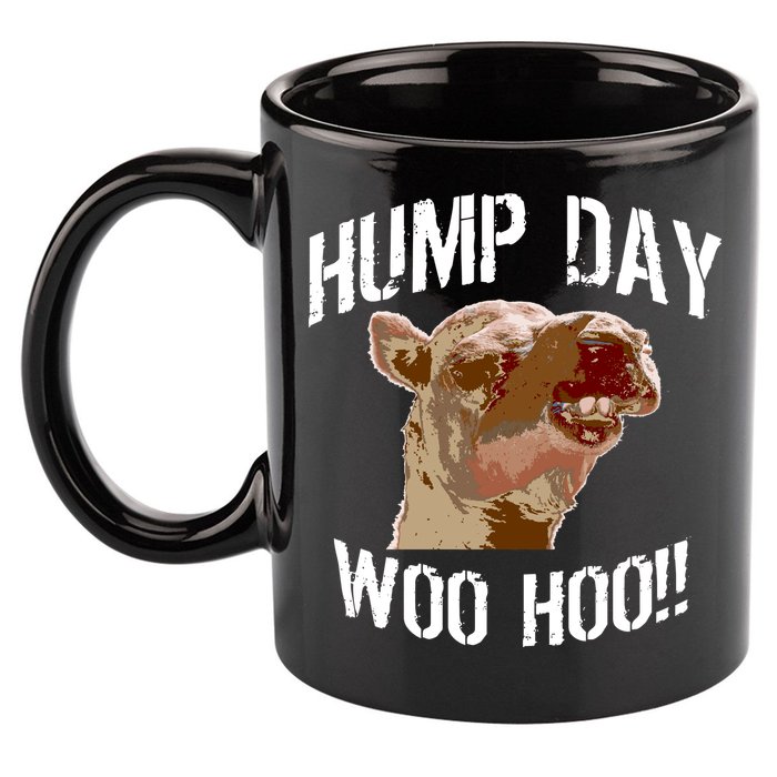 Hump Day Woo Hoo Camel Face 11oz C Handle Ceramic Mug