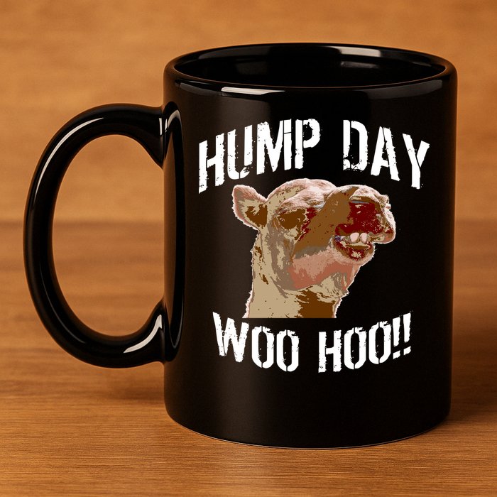 Hump Day Woo Hoo Camel Face 11oz C Handle Ceramic Mug