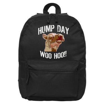 Hump Day Woo Hoo Camel Face 16 in Basic Backpack