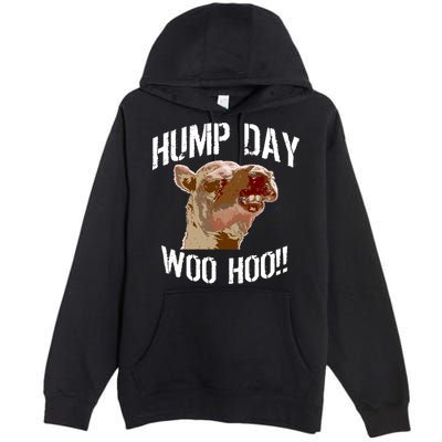 Hump Day Woo Hoo Camel Face Premium Pullover Hoodie