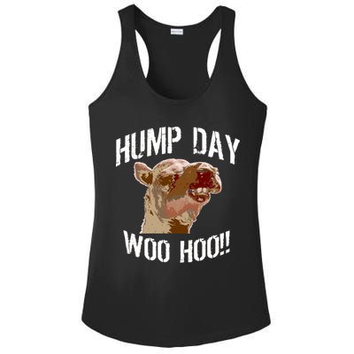 Hump Day Woo Hoo Camel Face Ladies PosiCharge Competitor Racerback Tank