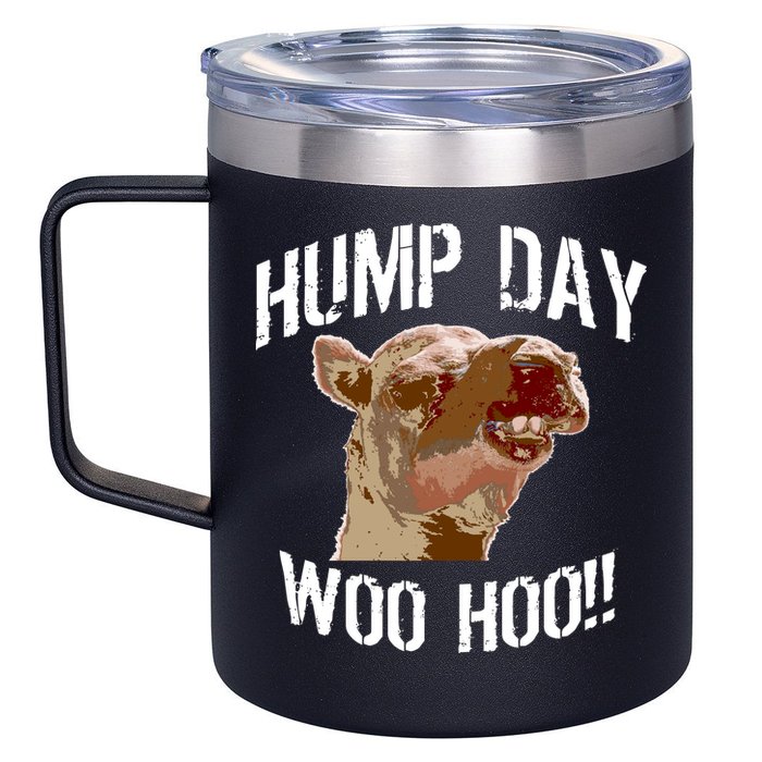 Hump Day Woo Hoo Camel Face 12oz Stainless Steel Coffee Mug