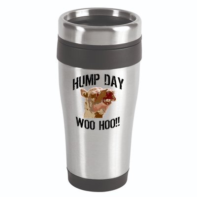 Hump Day Woo Hoo Camel Face 16oz Travel Tumbler