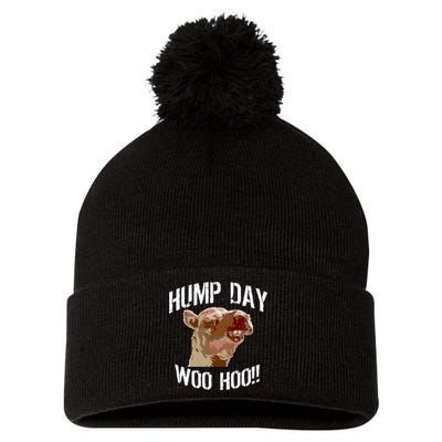 Hump Day Woo Hoo Camel Face Pom Pom 12in Knit Beanie