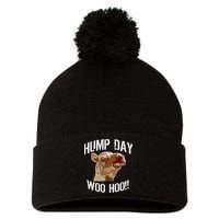Hump Day Woo Hoo Camel Face Pom Pom 12in Knit Beanie