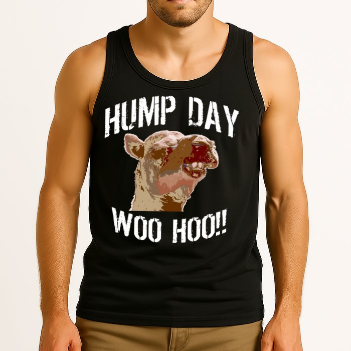 Hump Day Woo Hoo Camel Face Tank Top