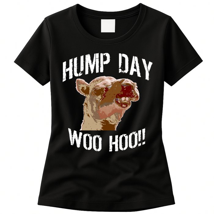 Hump Day Woo Hoo Camel Face Womens T-Shirt